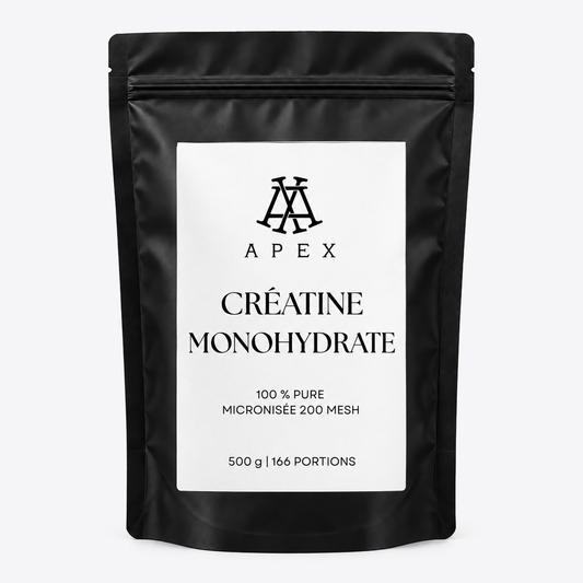 Doypack Créatine monohydrate 500 g, 166 doses – Apex by Swan