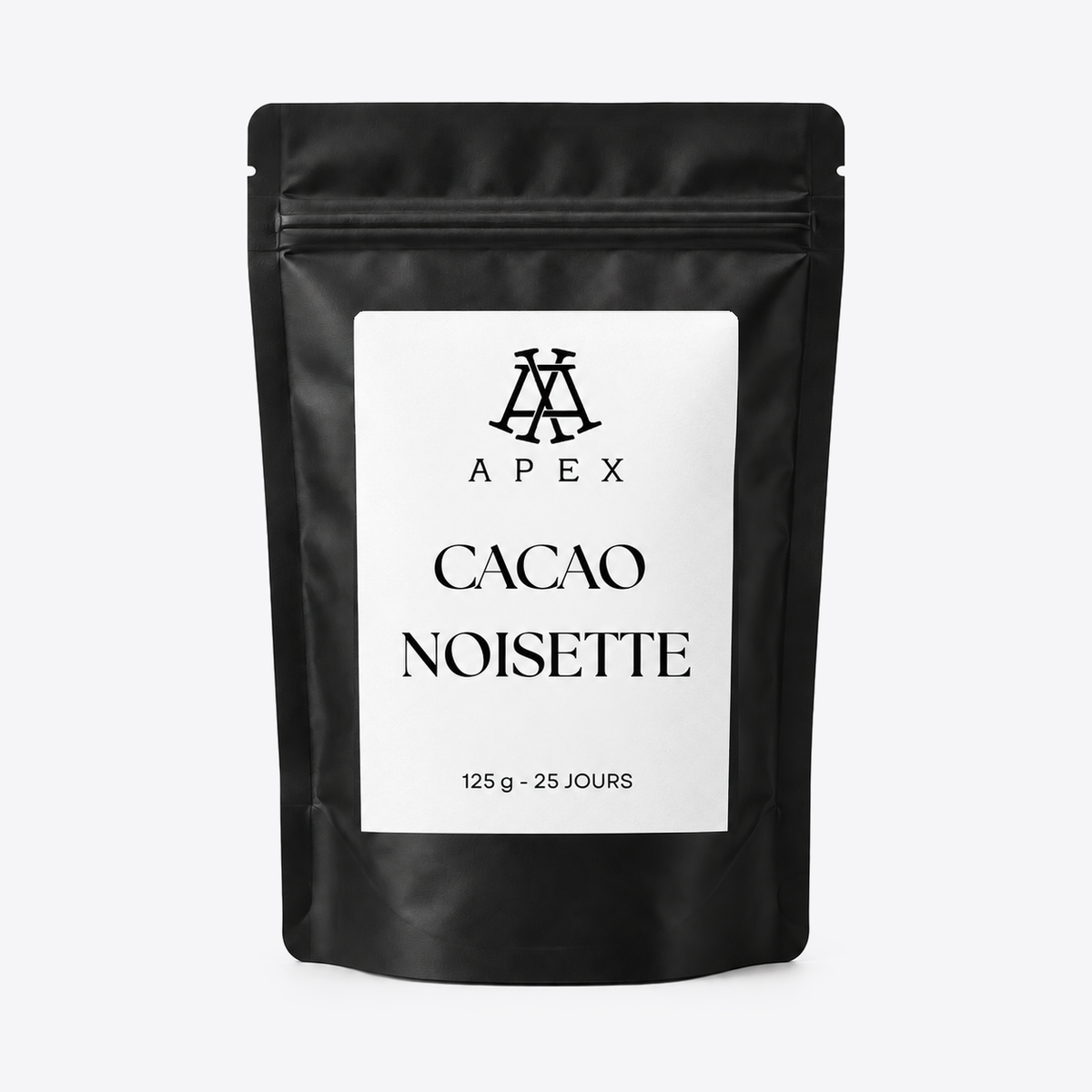 Sachet de poudre cacao noisette 125 g – Apex by Swan