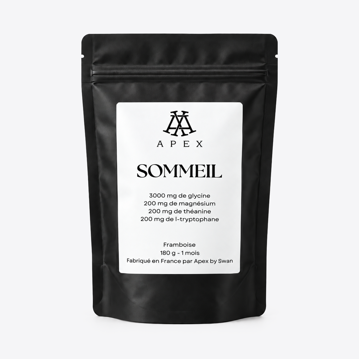 Boîte du complément Sommeil 180 g – Apex by Swan