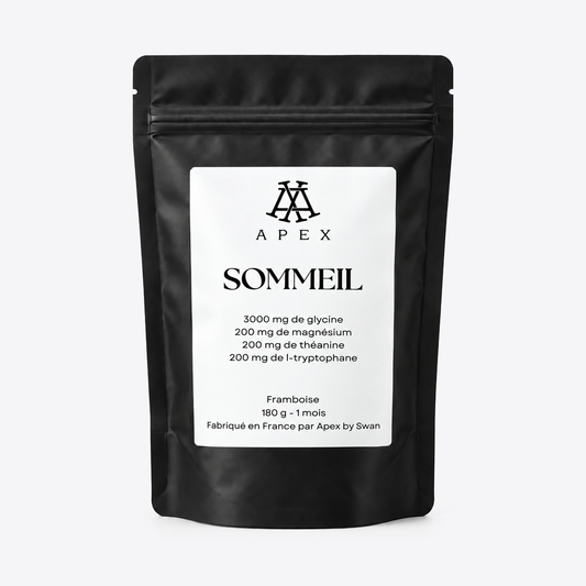 Boîte du complément Sommeil 180 g – Apex by Swan