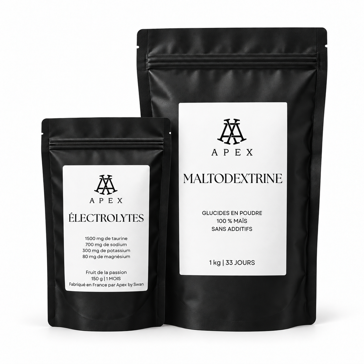 Électrolytes APEX avec sachet de maltodextrine 1 kg